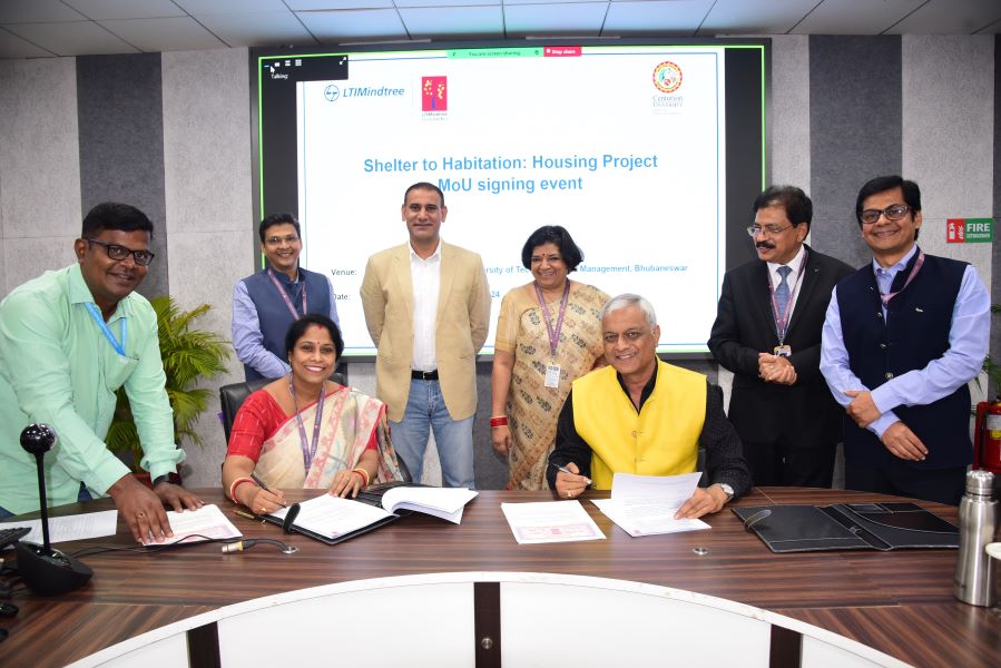 LTIMindtree Foundation Signs MoU With Centurion University Of Technology & Management For Tribal Housing Project 